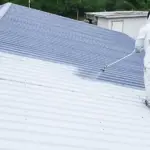 Ghaster painting guy painting the roof