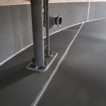 newly painted pipe outlet