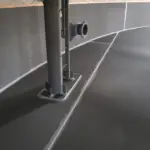 newly painted pipe outlet