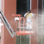 building spray painting