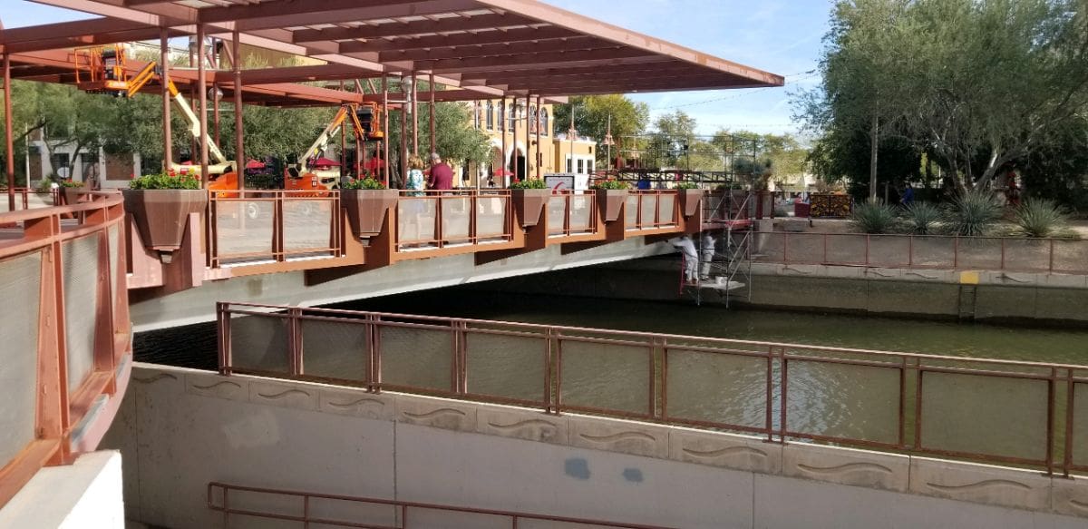 Marshall Way Bridge in Scottsdale - Exteriors Commercial Painting