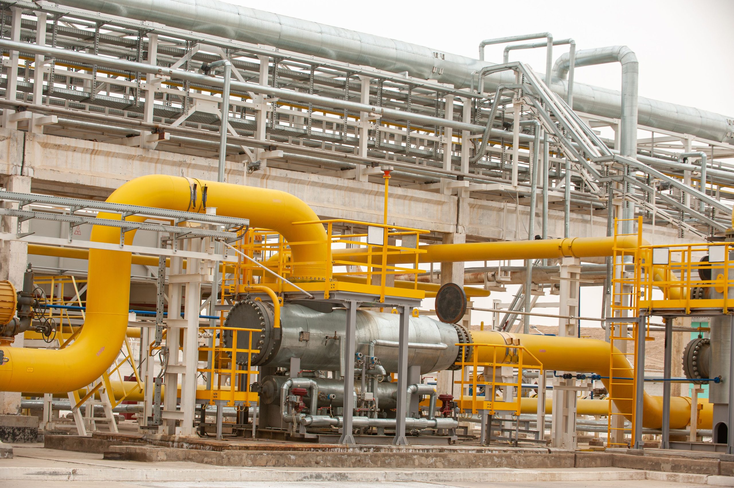 Process tanks and piping with industrial protective coating