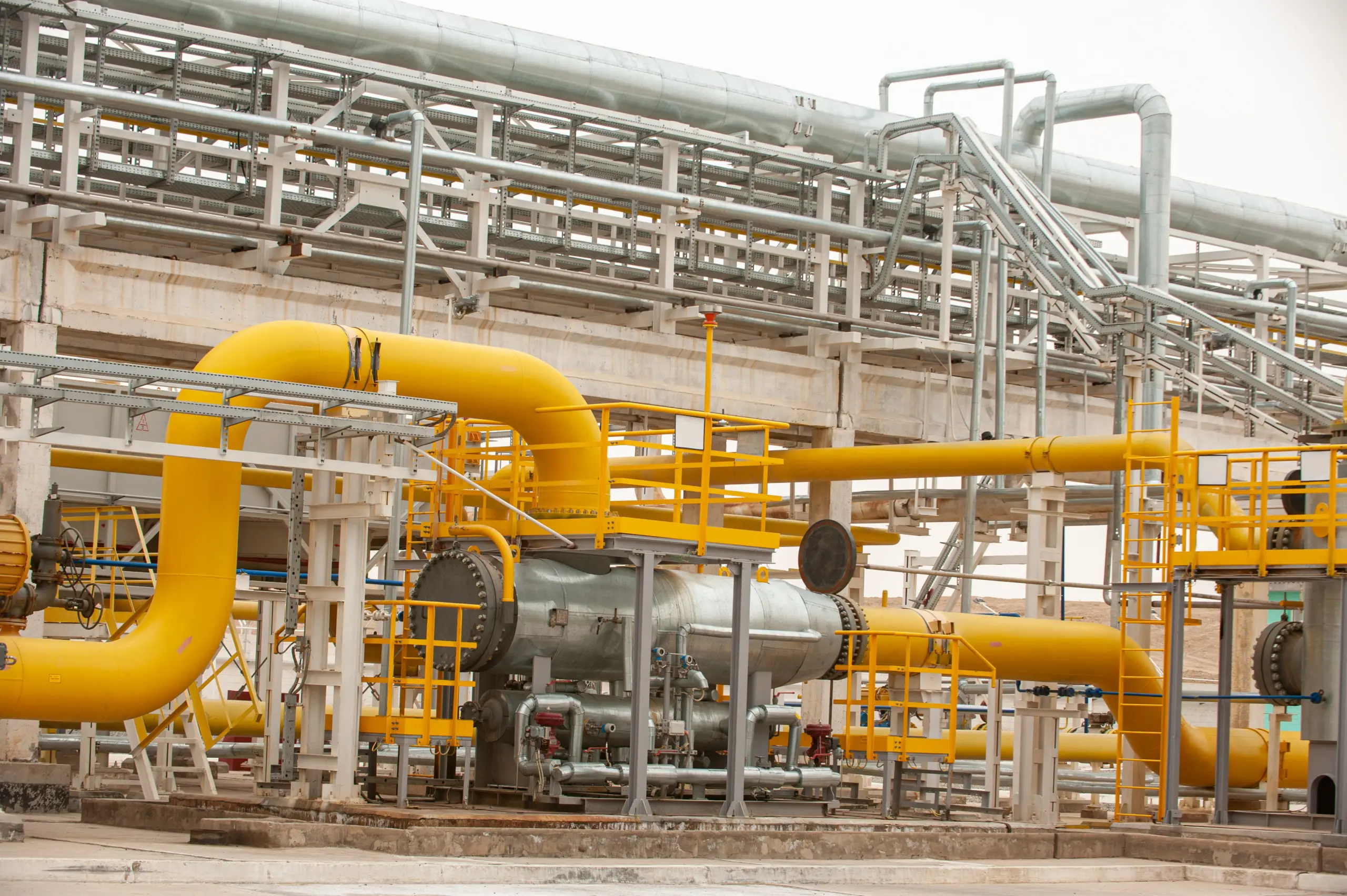 Process tanks and piping with industrial protective coating